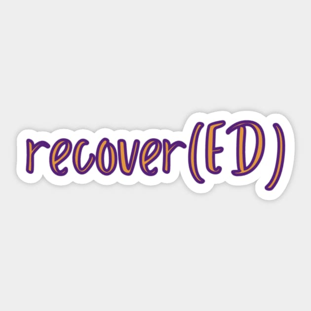 recover(ED) Sticker by GrellenDraws